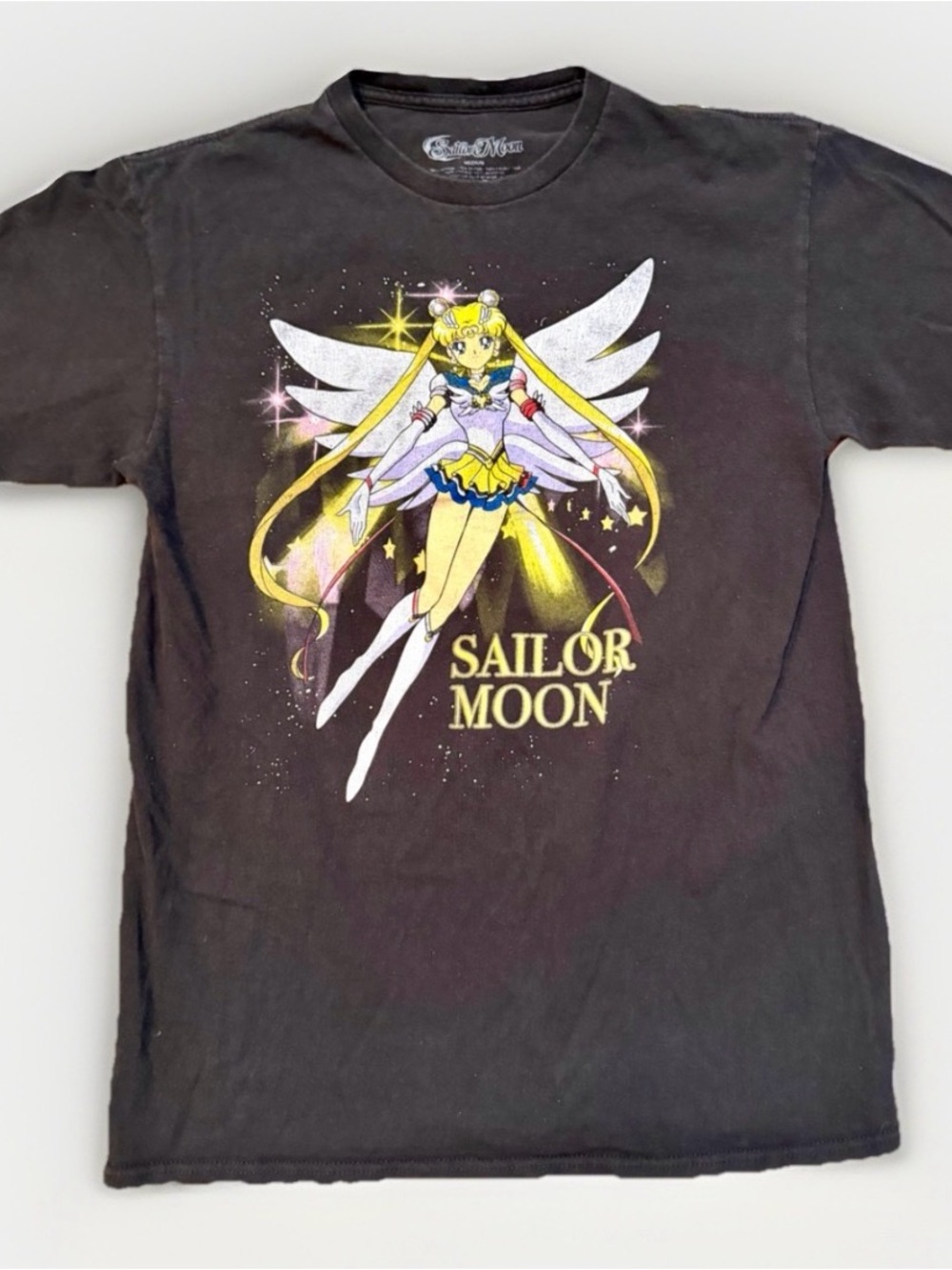 VTG Hot Topic Sailor Moon T-Shirt Sz M Floating Yellow Power Pic